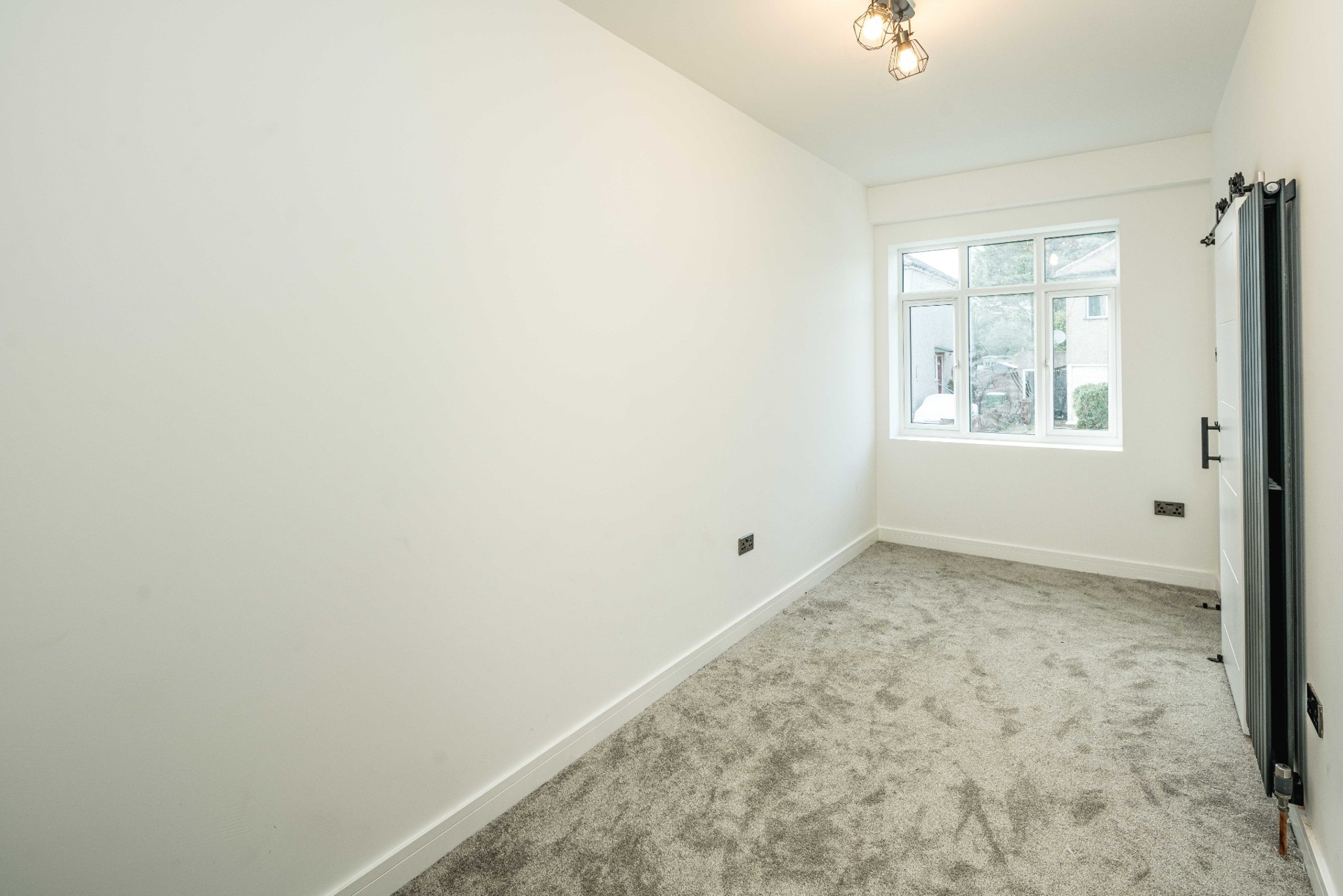 Finished additional room with carpet and a large window